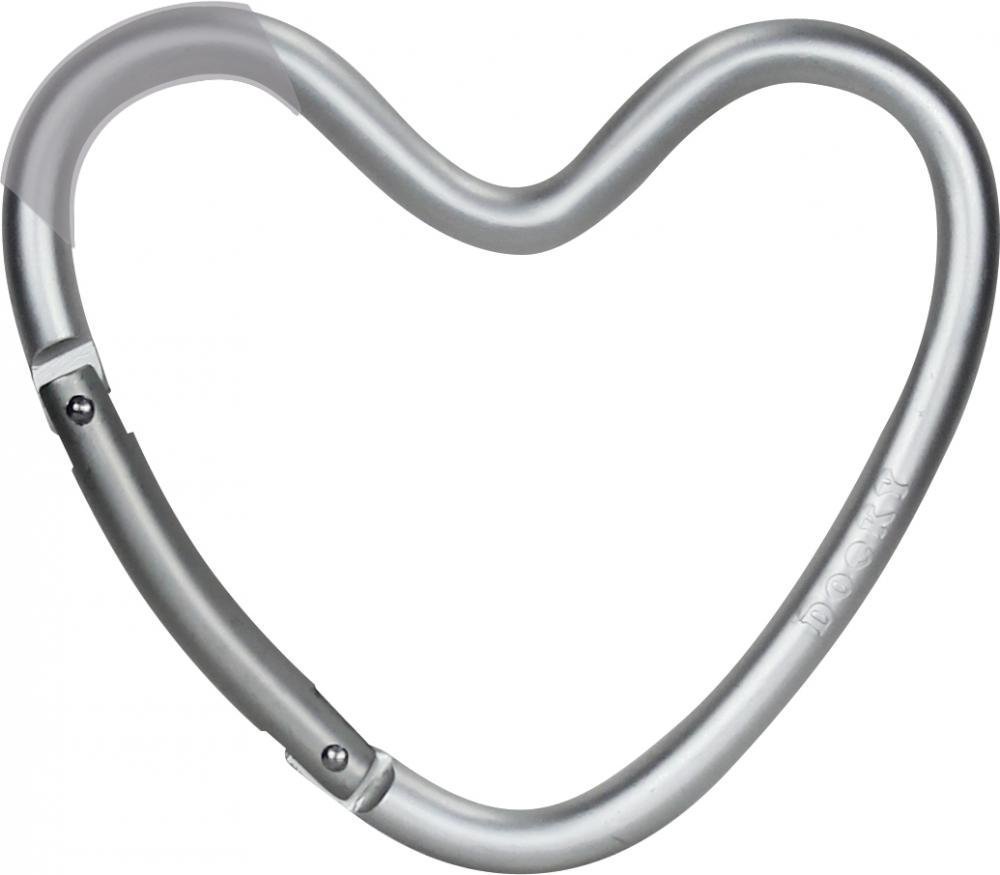 Xplorys    Dooky Heart Hook - Silver Matt -   1