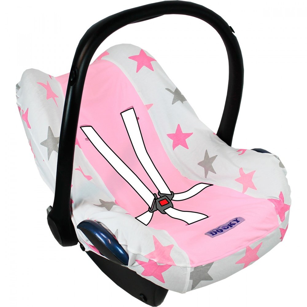 Xplorys    DOOKY Seat cover 0+ Pink Stars -   3