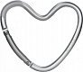 Xplorys    Dooky Heart Hook - Silver Matt -  1