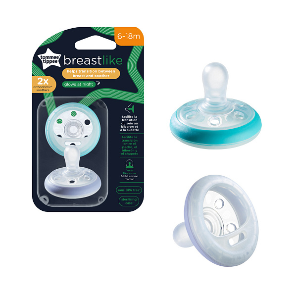 Tommee Tippee -   Night Time Breast-like, 6-18 ., 2 .  -   4