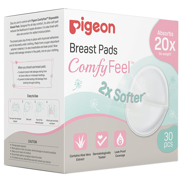 Pigeon    Comfy Feel Breast Pads  , 30   . -   10