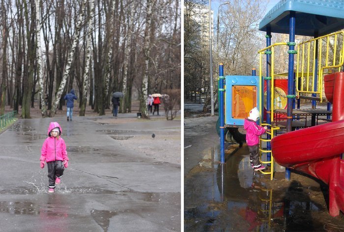 Лучшая одежда для прогулок по лужам! Отзыв Ксении Калининой о непромокаемом костюме Reima Roskie