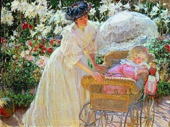 Детская коляска. Часть 4. Американская коляска времен "Унесенных ветром"