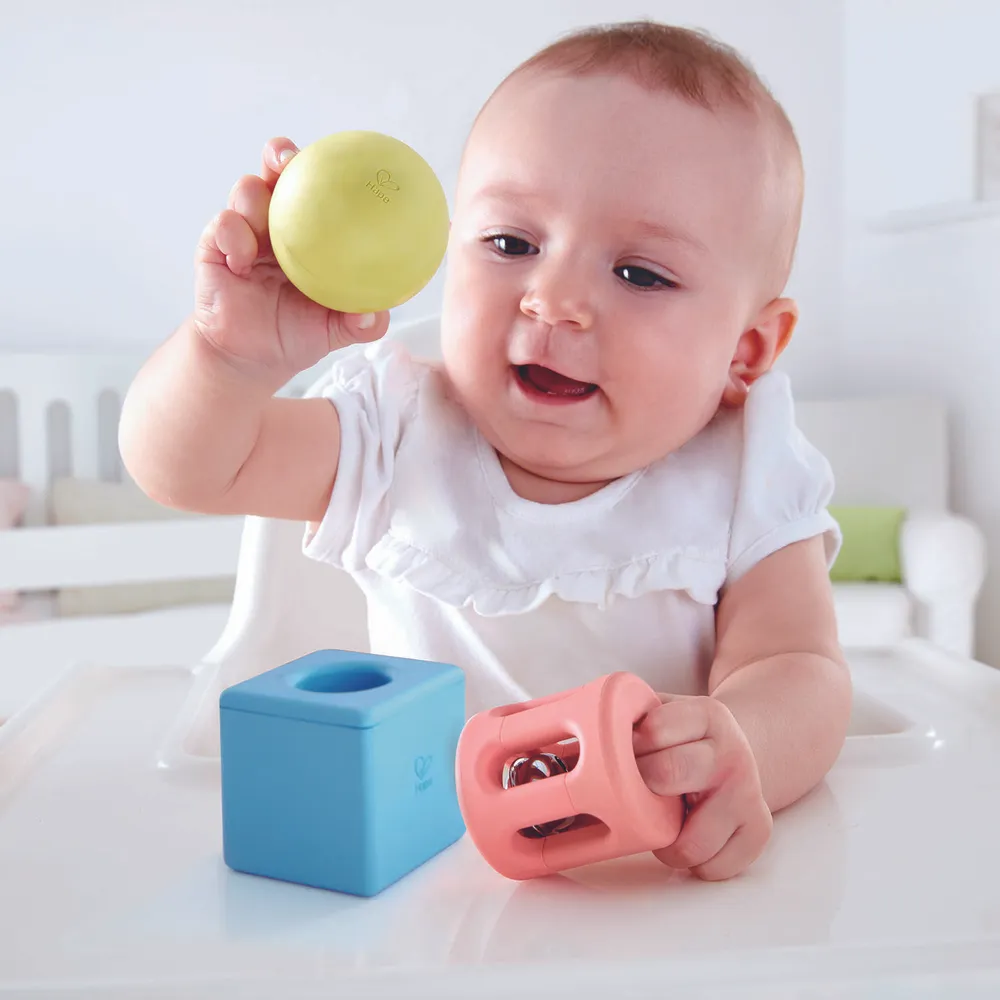 Hape погремушка Улыбка, 3 предмета - фото  3