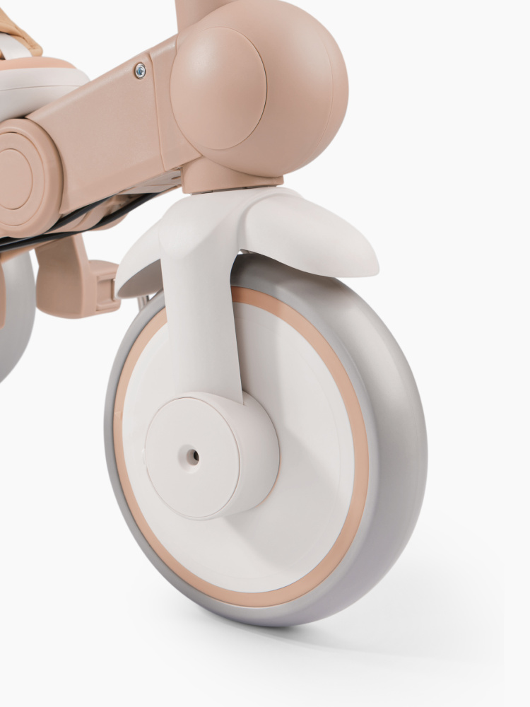 Happy Baby велосипед складной трёхколёсный Mercury Pro, beige - фото  7