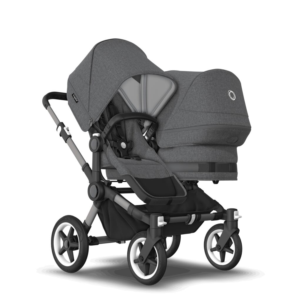 Bugaboo Donkey5 Duo коляска 2 в 1 Graphite/Grey Melange/Grey Melange complete - фото  5