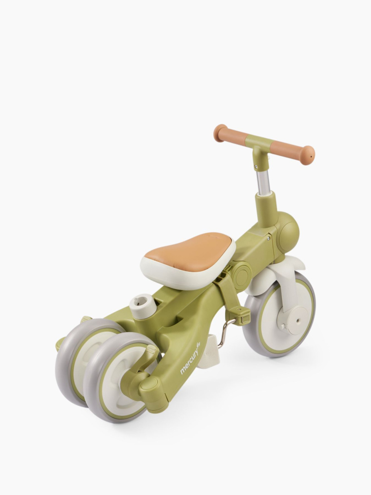 Happy Baby велосипед складной трёхколёсный Mercury Pro, olive - фото  22