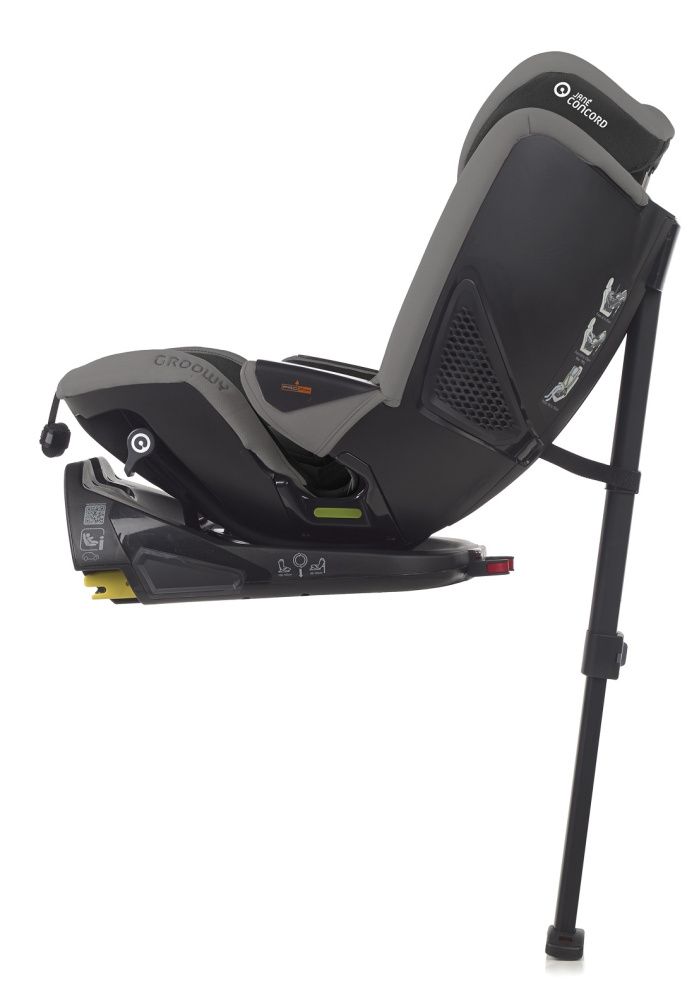 JANE Concord Автокресло Groowy+Nest (40-150 см, 0-12 лет) гр.0/1/2/3 Matt black- УЦЕНКА Витрина - фото  8