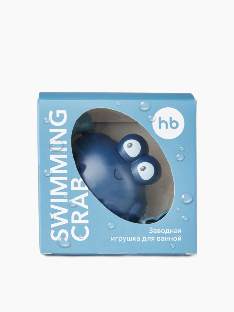 Happy Baby игрушка для ванной заводная Swimming Crab blue - фото  4