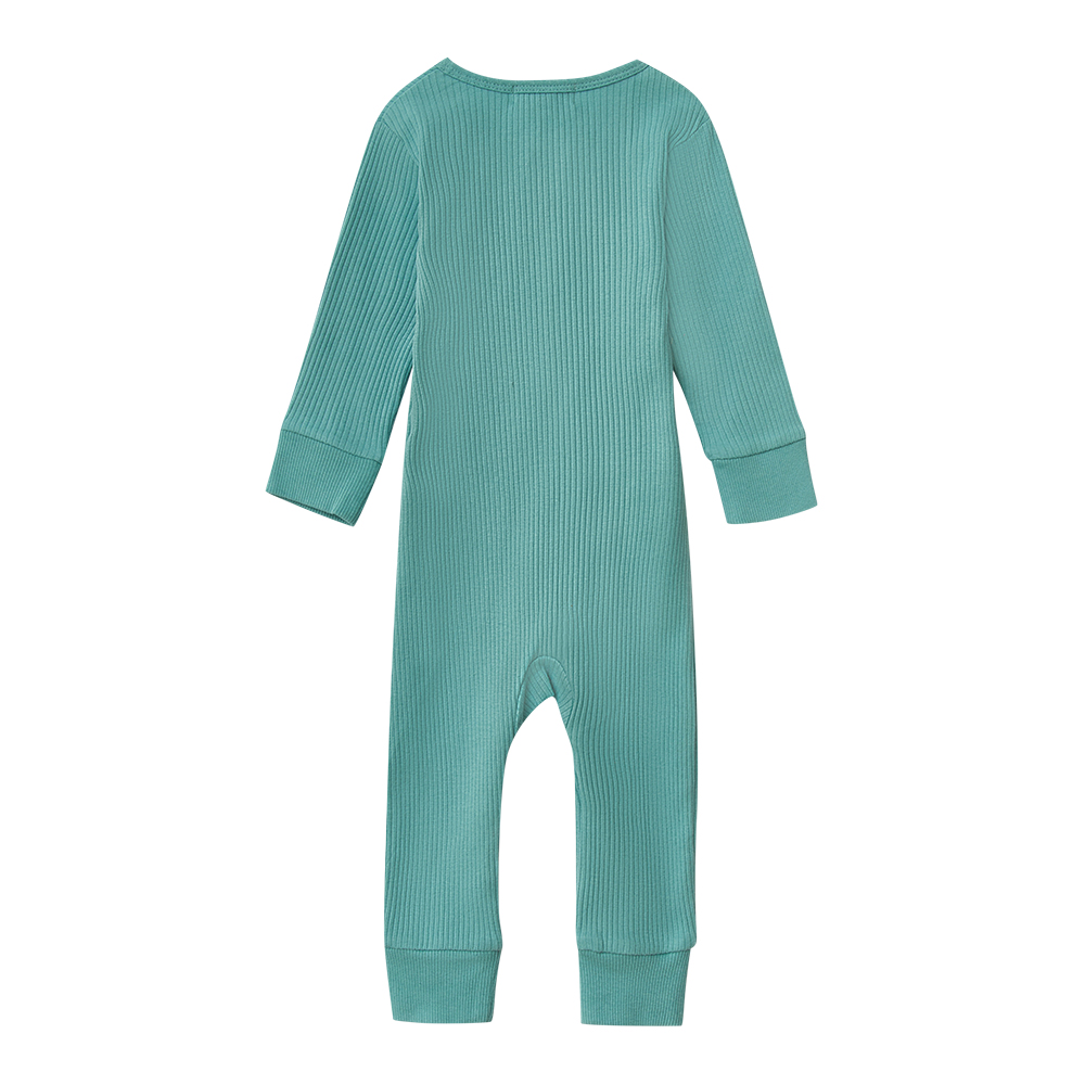 Babybu комбинезон на молнии Moss Green 100% органический хлопок - фото  2