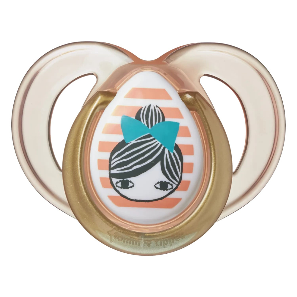 Tommee Tippee соска-пустышка силиконовая Moda, 18-36 мес., 2 шт. - фото  3