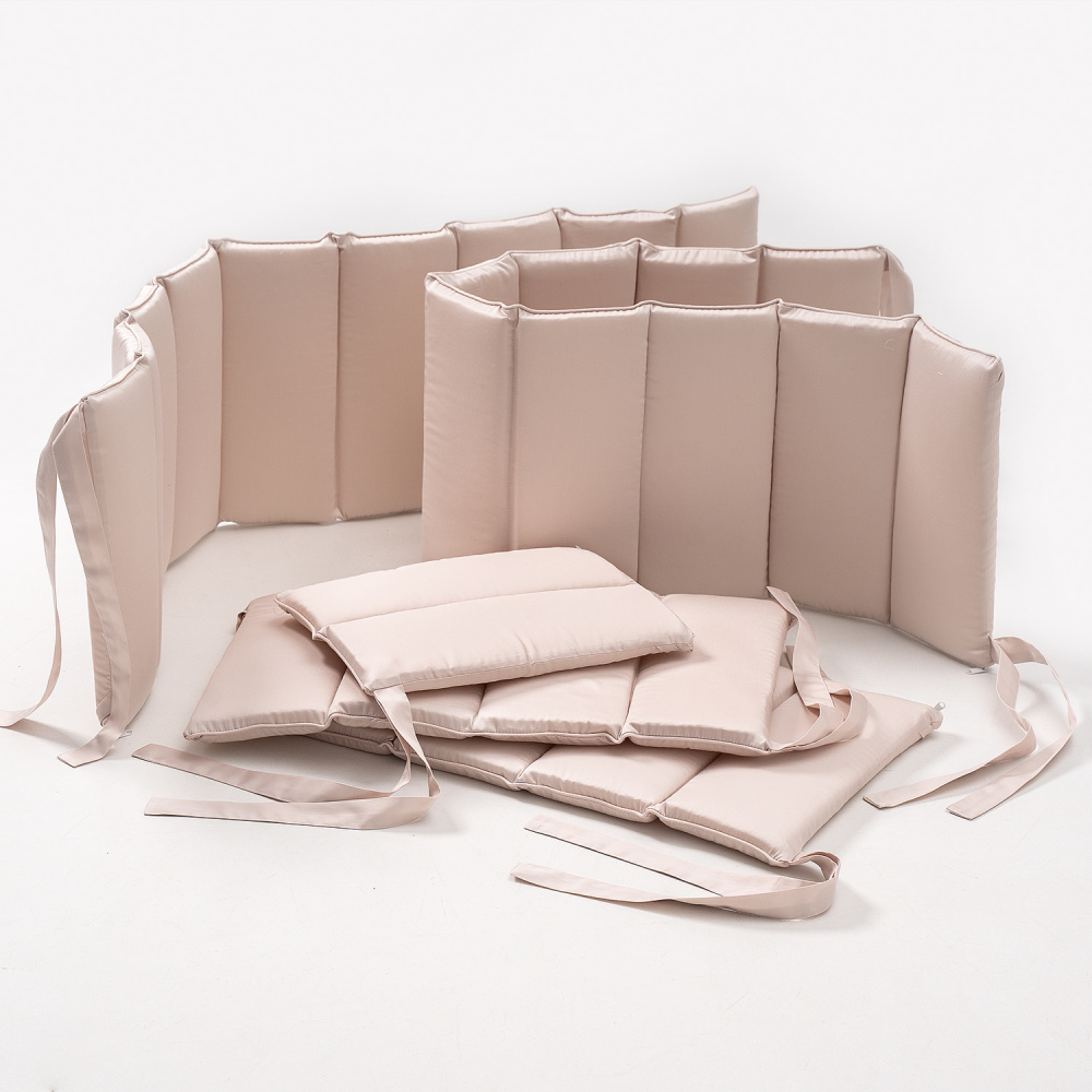 Perina защита для детской кроватки (фенс-бортик) &quot;Sateen Collection&quot; (бежевый)