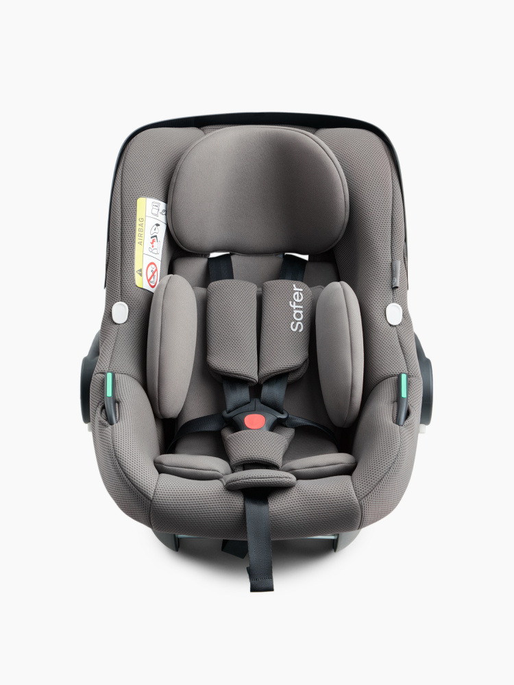 Happy Baby автокресло 0+ SAFER dark grey (40-87 см, 0-12 мес) - фото  10