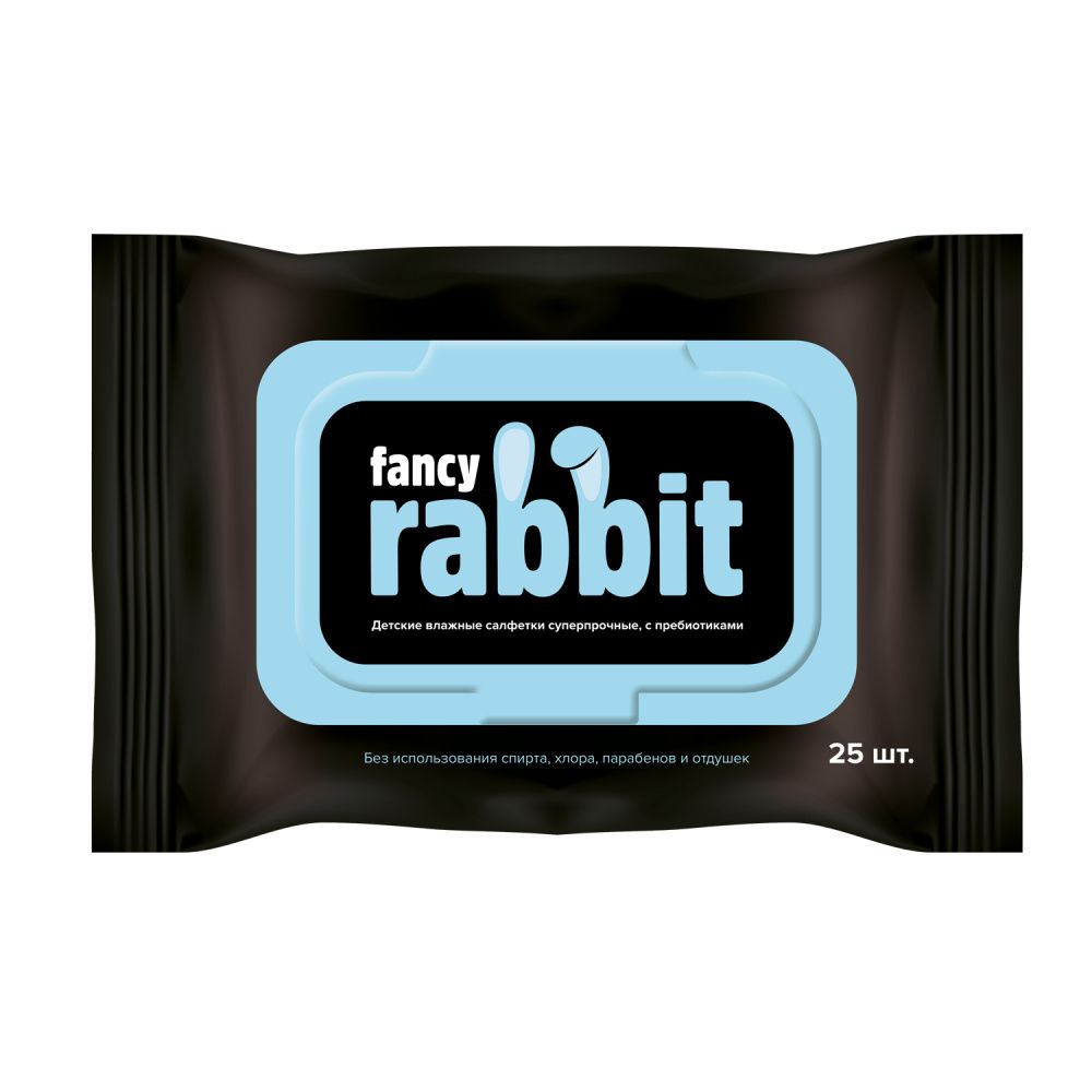 Fancy Rabbit влажные салфетки детские, блок 3*25 листов