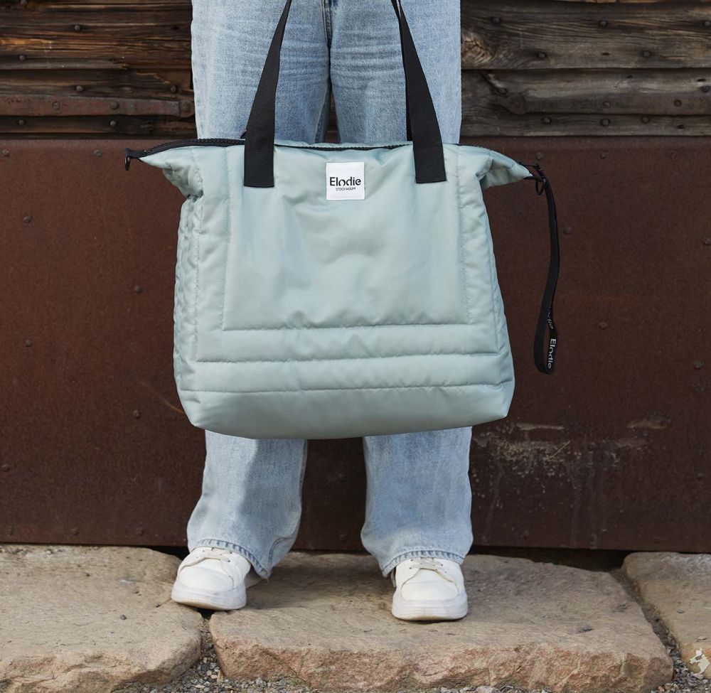 Elodie сумка Changing Bag Quilted Pebble Green