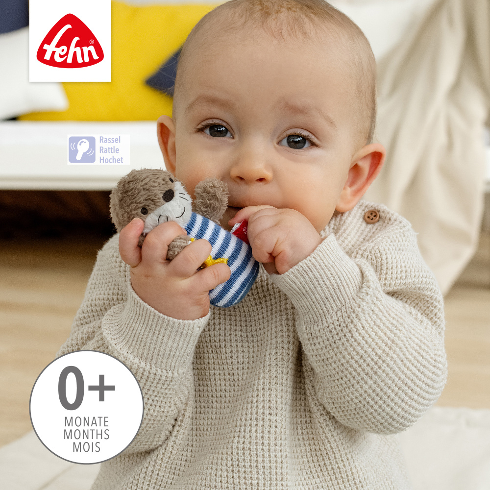 FEHN игрушка-погремушка мини Выдра Тео - фото  3