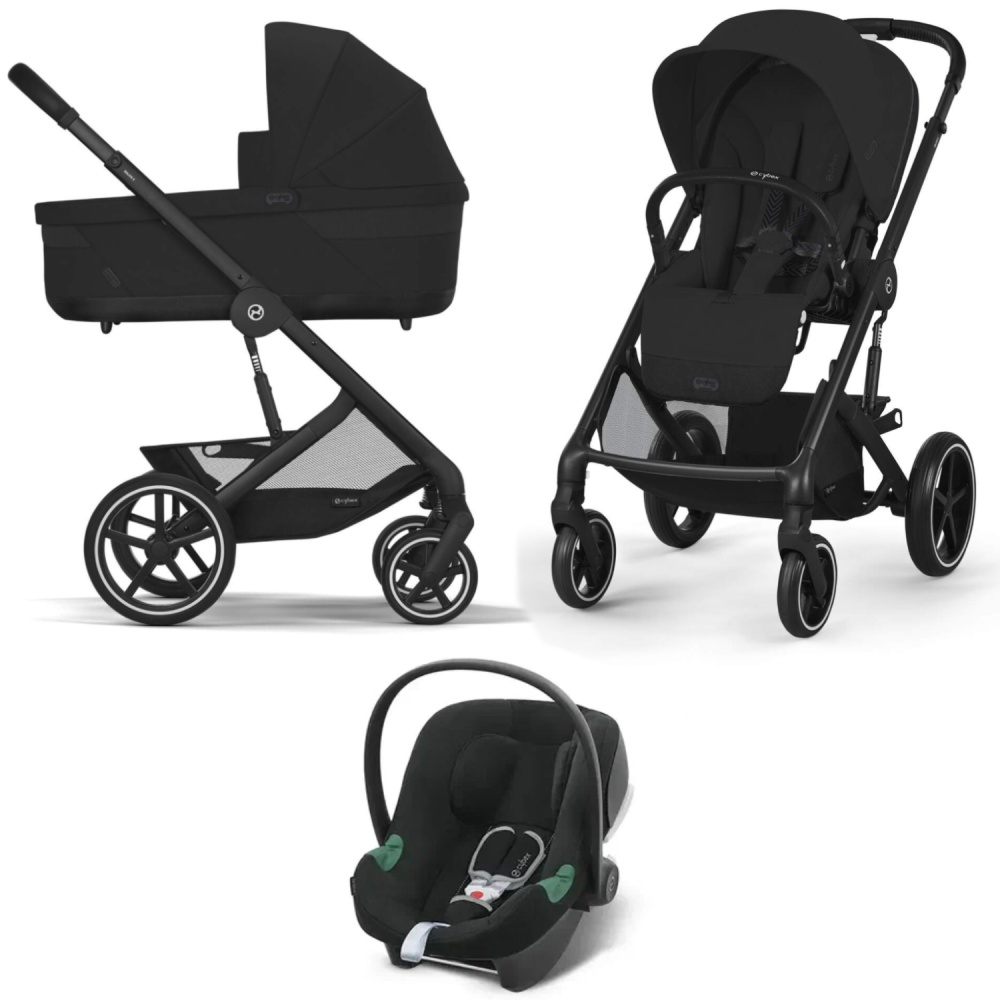Cybex Коляска 3в1 Balios S Lux BLK Moon Black NEW 2025