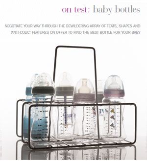 Сравнительное тестирование бутылочек для кормления - "On test bottels" в "Junior pregnancy & baby", октябрь 2005 года