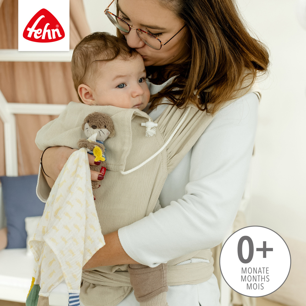 FEHN игрушка-комфортер из муслина Выдра Тео - фото  2