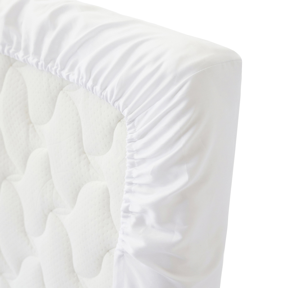 Perina простыня на резинке 120х60 детская сатин белая - фото  2