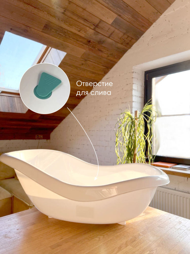 OLANT ванночка с горкой для купания детская - фото  2