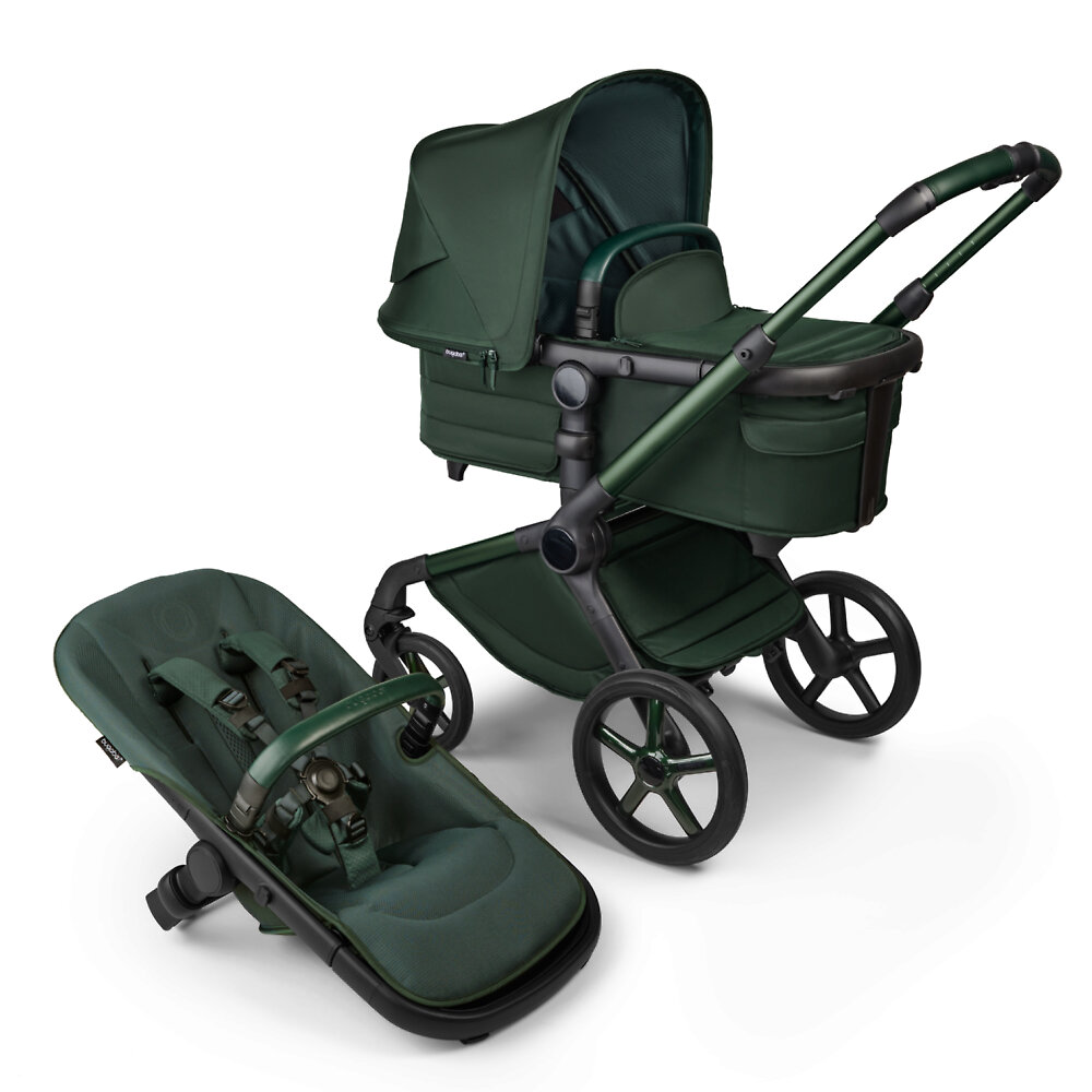 Bugaboo Fox5 коляска 2 в 1 Noir Limited Edition Midnight Green complete