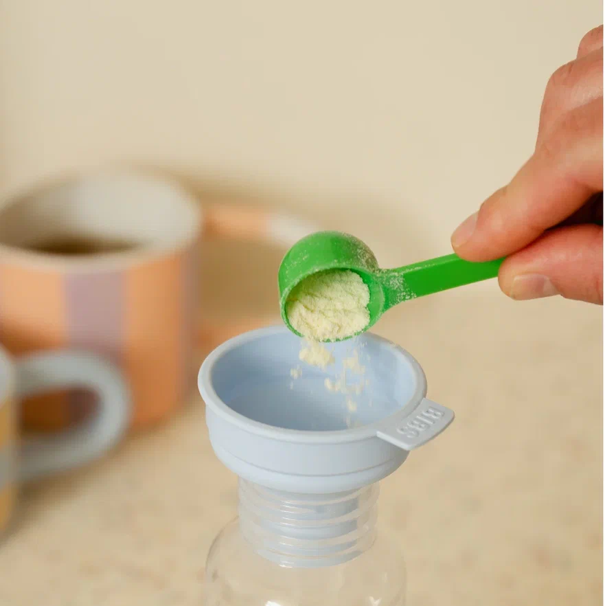 BIBS бутылочка для кормления 150 мл в комплекте с латексной соской медленный поток, Baby Blue - фото  5