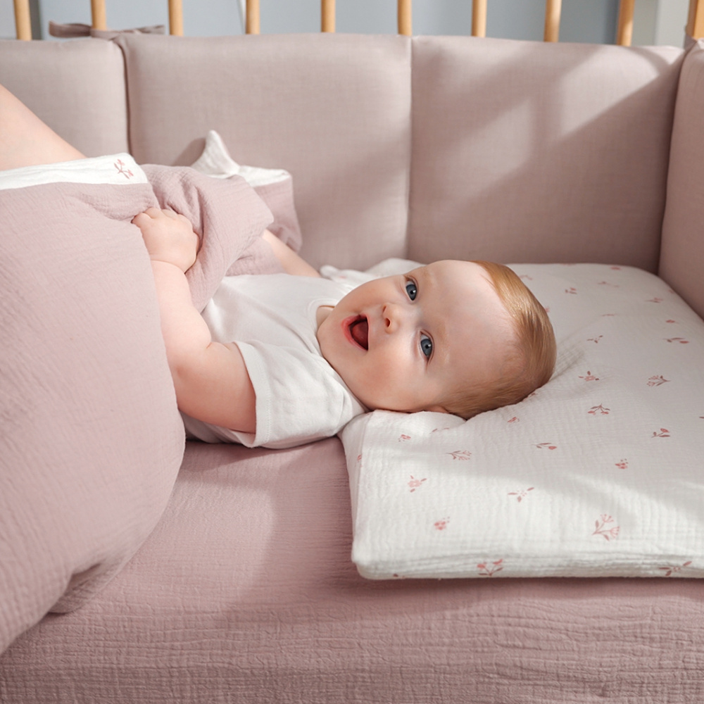 Perina комплект постельного белья Muslin Лето розовое/Мокко 3 предмета - фото  10