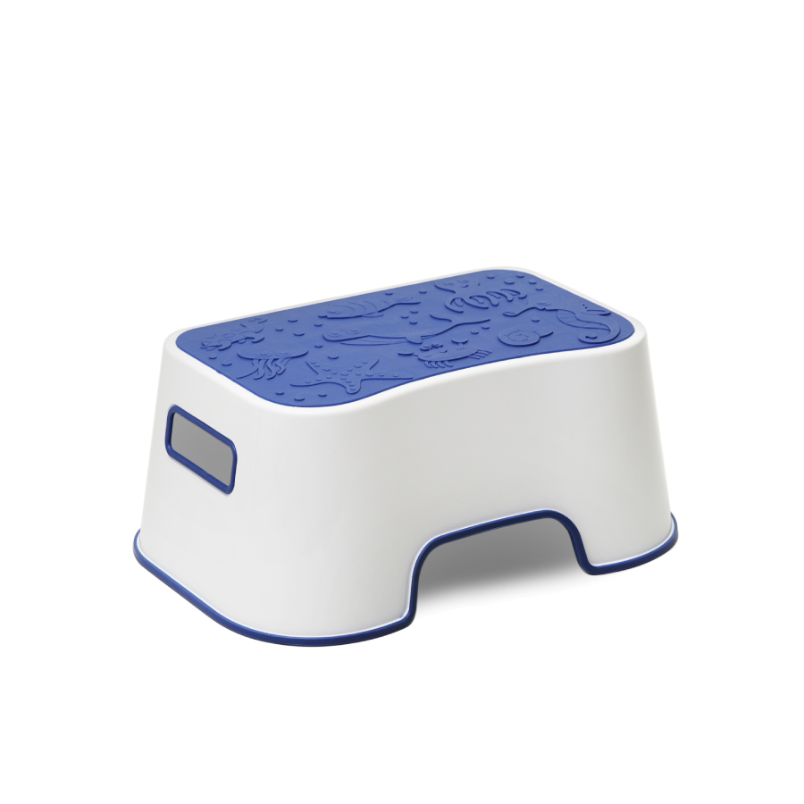 BABYROX стульчик-подставка Step Stool белый с синим - фото  6