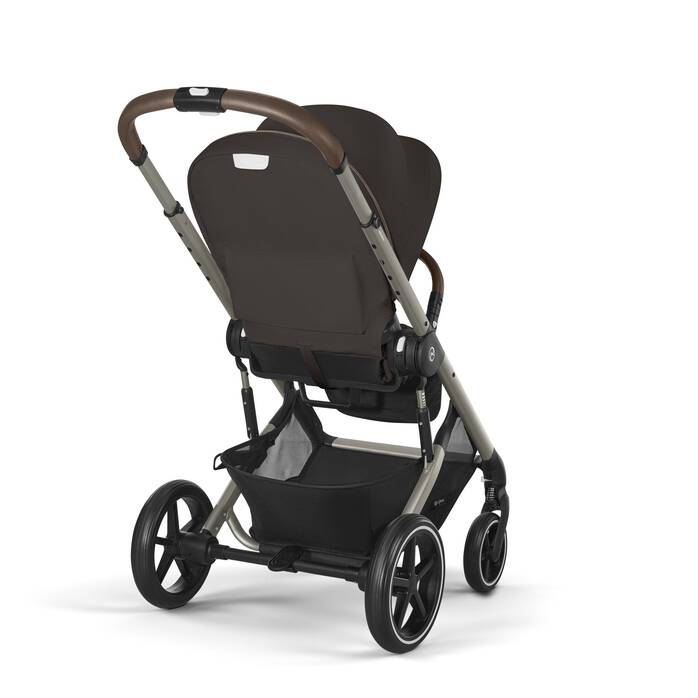Cybex Коляска 2в1 Balios S Lux TPE Chocolate Brown в комплекте со спальным блоком CotS и дождевиками - фото  7