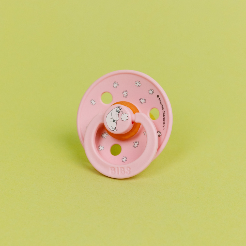BIBS пустышка латексная Moomin Colour - Dreaming - Baby Pink - фото  6