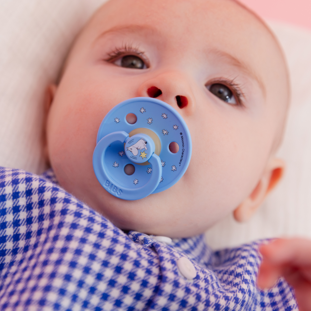 BIBS пустышка латексная Moomin Colour - Good Night - Breeze - фото  5