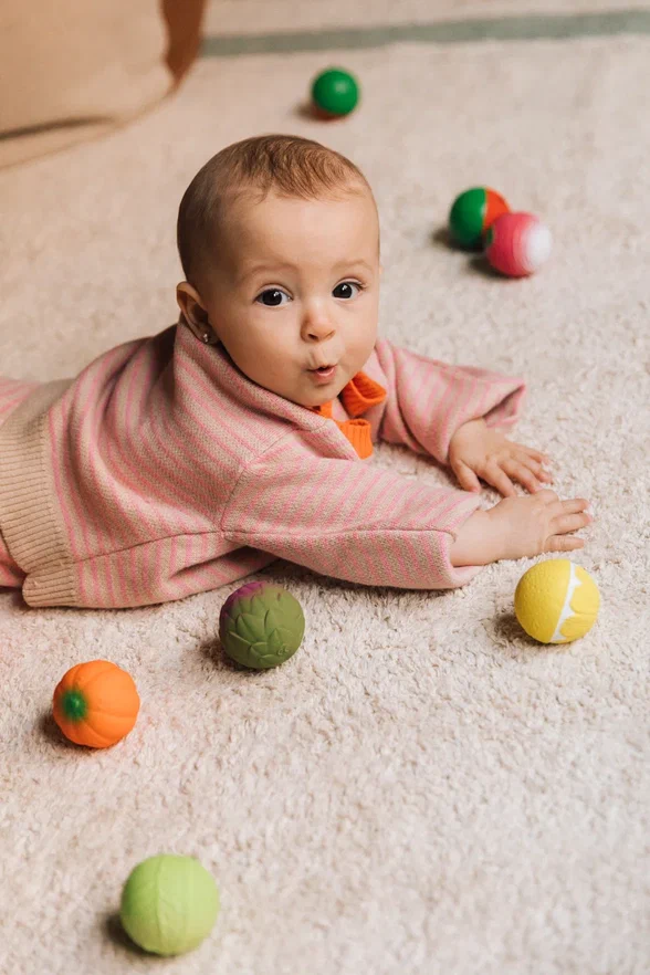 Oli&Carol набор тактильных мини-мячиков Овощной супчик - фото  5