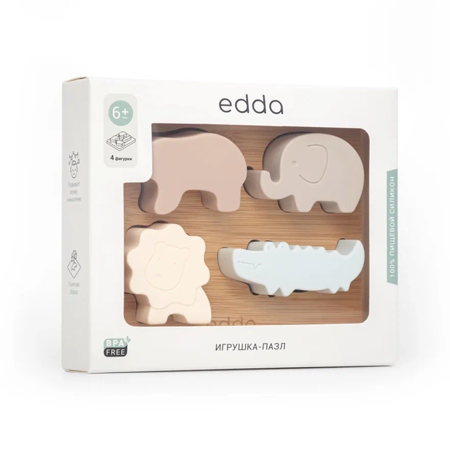 Edda игрушка - пазл Зверята - фото  3