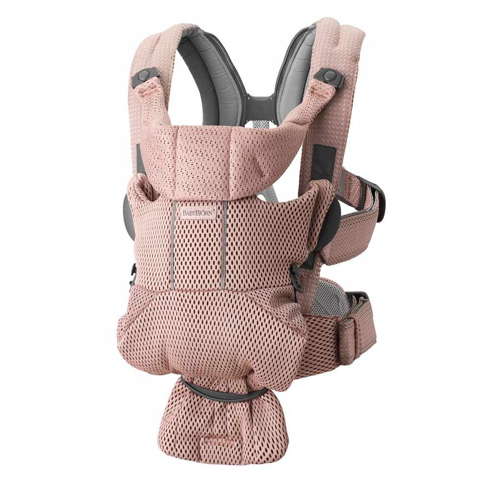 BabyBjorn эрго-рюкзак для переноски ребенка повышенной комфортности Move Mesh пыльно-розовый