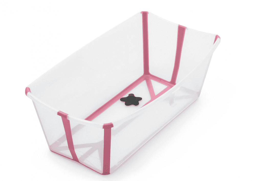 Stokke® Flexi Bath® складная ванночка Transparent Pink