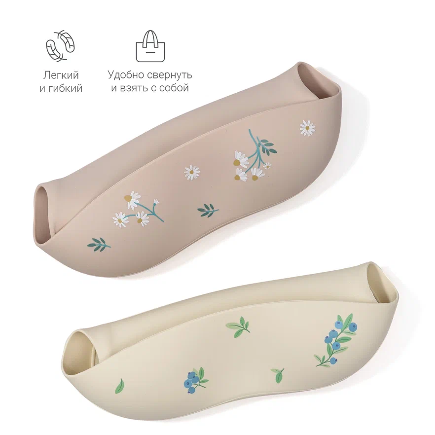 Edda нагрудник силиконовый, Черника - фото  3