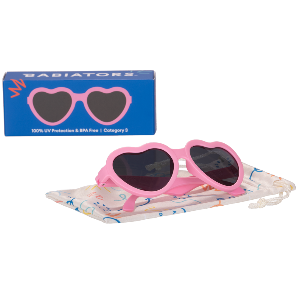 Babiators очки солнцезащитные Original Hearts Розовый бабл-гам - фото  4