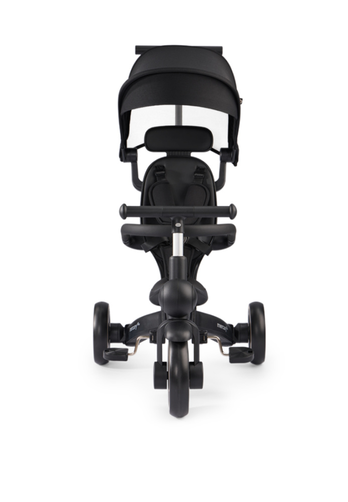 Happy Baby велосипед складной трёхколёсный Mercury Pro, black - фото  9