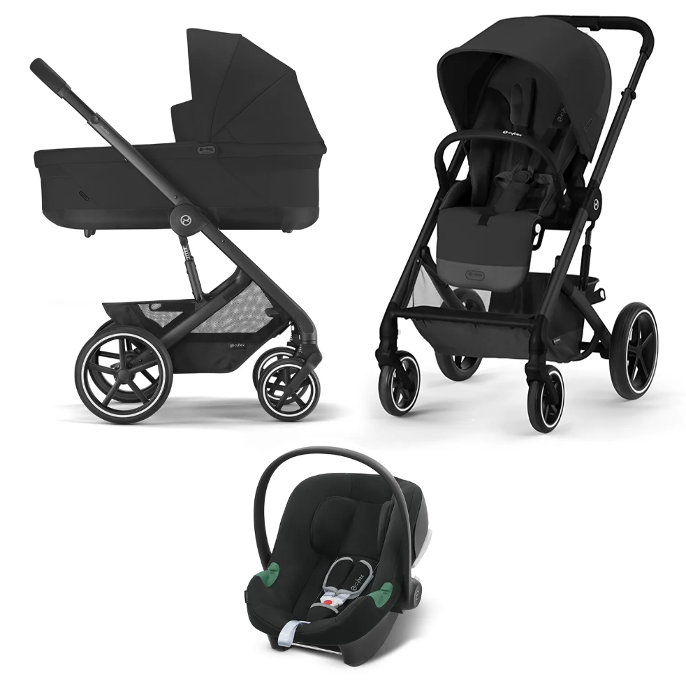 Cybex Коляска 3в1 Balios S Lux BLK Moon Black NEW 2025