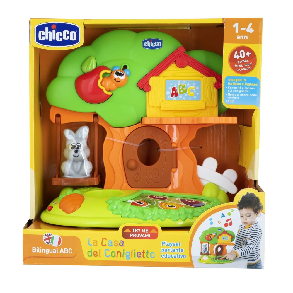 Chicco игрушка говорящий домик Bunny House рус/англ - фото  2