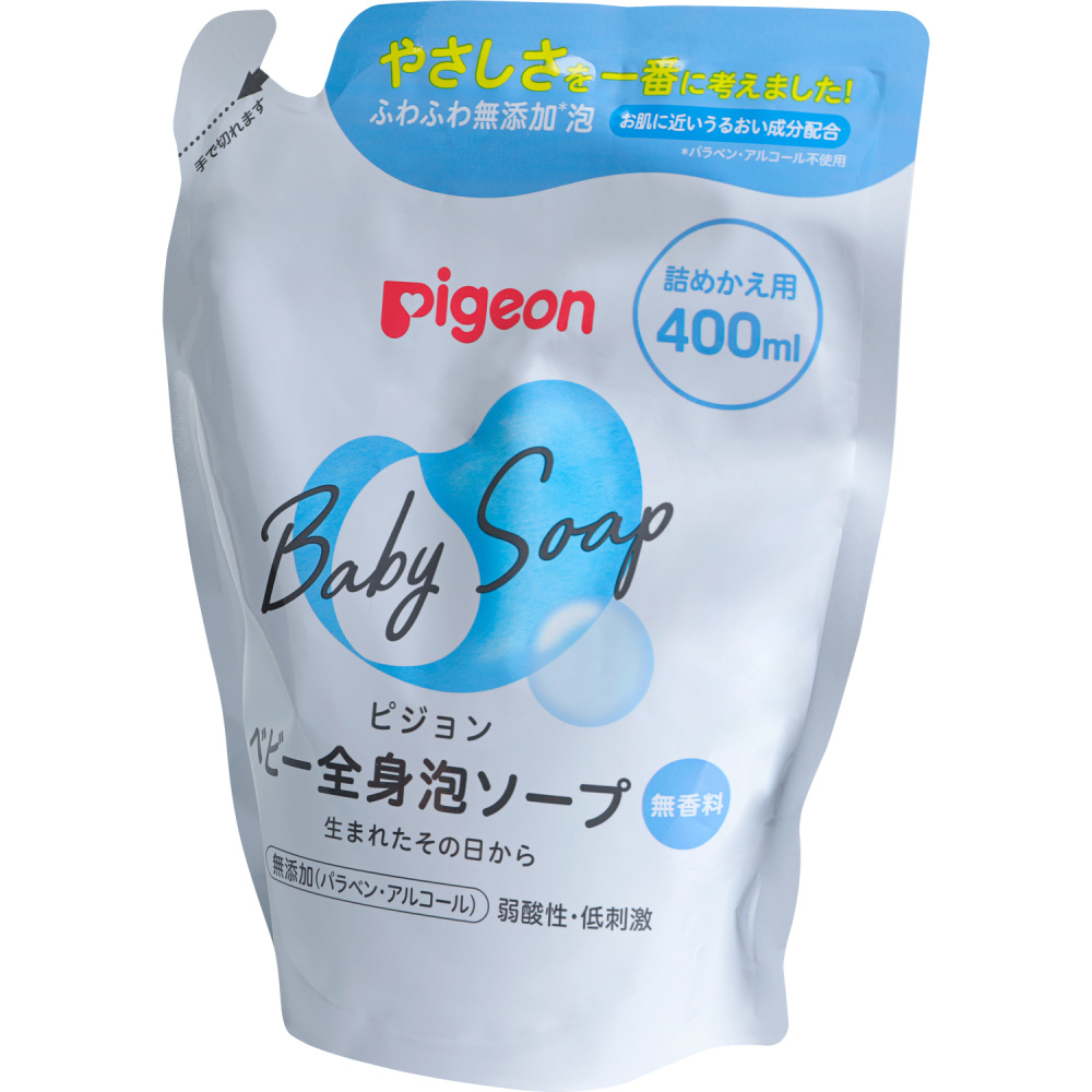 Pigeon мыло-пенка для младенцев, 400 мл(сменный блок) - фото  3