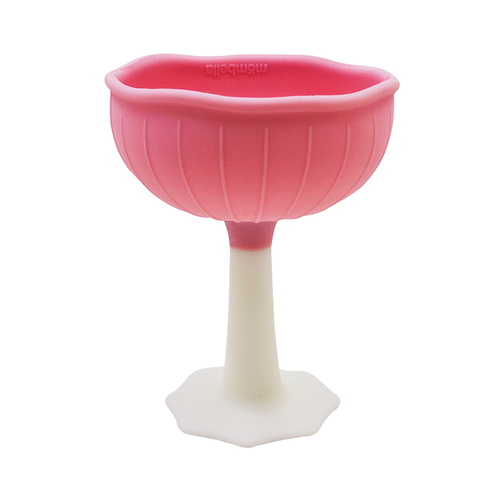 Mombella прорезыватель силиконовый Mushroom, розовый