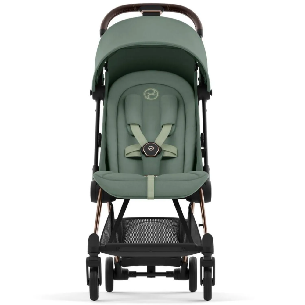 Cybex Коляска Coya Rosegold Leaf Green с дождевиком и бампером - фото  4