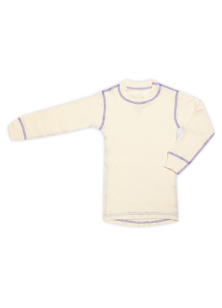 NORVEG футболка 100% шерсть с длинным рукавом Soft Kids цвет молочный