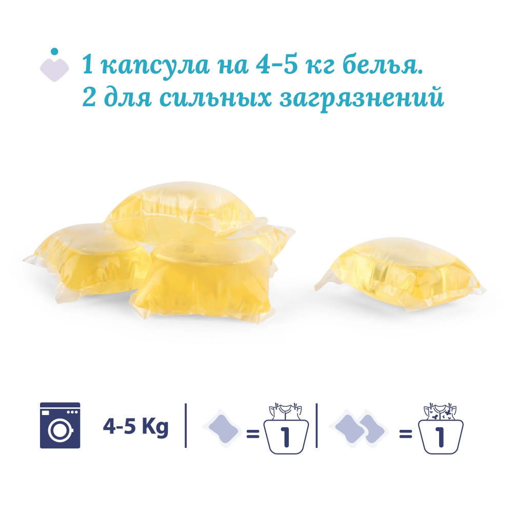 Chicco капсулы для стирки 0+ для детского белья 20 штук Sensitive - фото  4