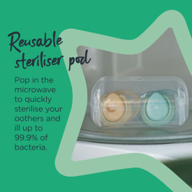 Tommee Tippee соска-пустышка силиконовая ночная Night Time, 6-18 мес., 2 шт. - фото  7