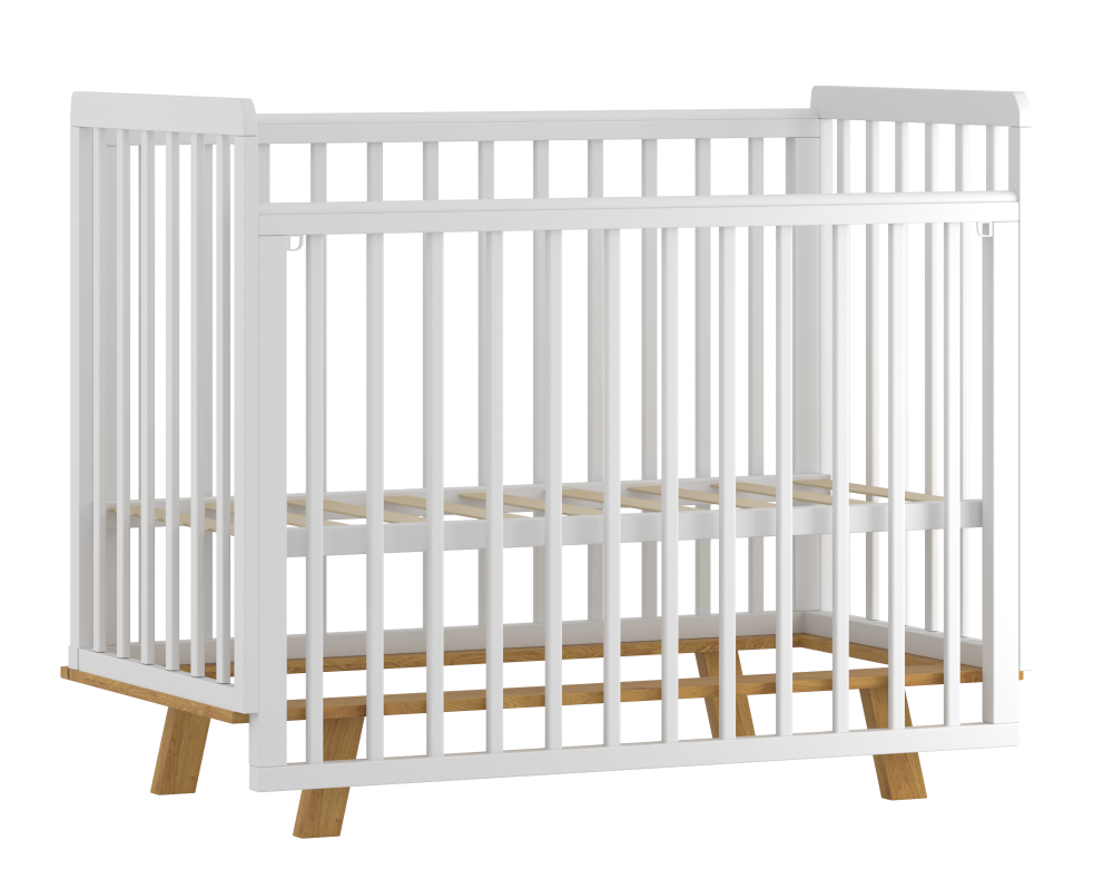 OLANT BABY кровать Скаген ЕССО белый/бук - фото  2