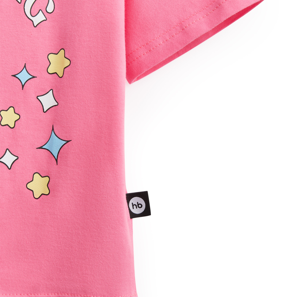 Happy Baby футболка детская Bright pink (cat) - фото  5