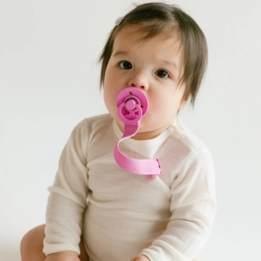BIBS держатель для пустышки Clip Loop, Bubblegum - фото  2